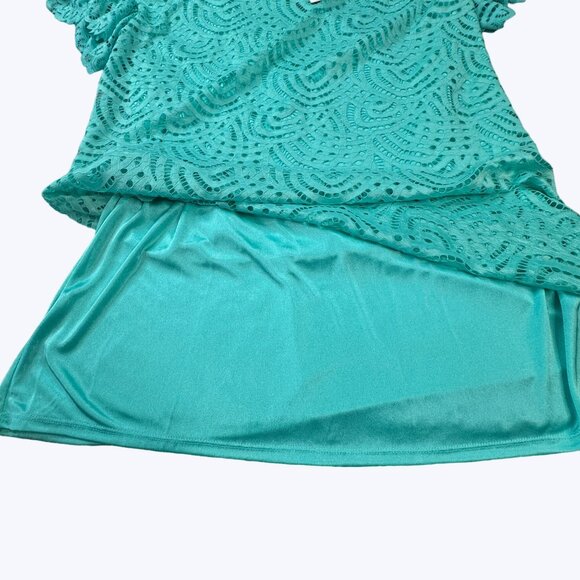 Worthington BRAND NEW Dress Size‎ XL Teal Green Beautiful! - Picture 8 of 12